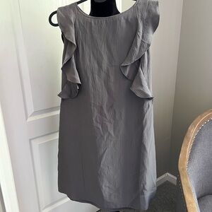 Sanctuary Gray Ruffle Mini Dress
